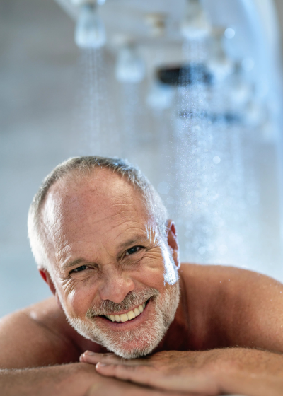 douche apaisante à affusion